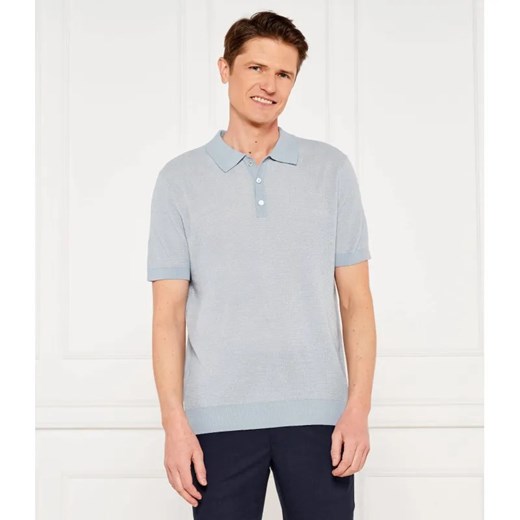 Windsor Lniane polo 13 Lindo-PR | Regular Fit ze sklepu Gomez Fashion Store w kategorii T-shirty męskie - zdjęcie 184993608