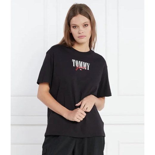 Tommy Jeans T-shirt | Regular Fit ze sklepu Gomez Fashion Store w kategorii Bluzki damskie - zdjęcie 184993616