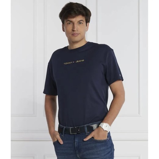 Tommy Jeans T-shirt GOLD LINEAR | Classic fit ze sklepu Gomez Fashion Store w kategorii T-shirty męskie - zdjęcie 184993687