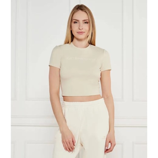 EA7 T-shirt | Cropped Fit ze sklepu Gomez Fashion Store w kategorii Bluzki damskie - zdjęcie 184993867