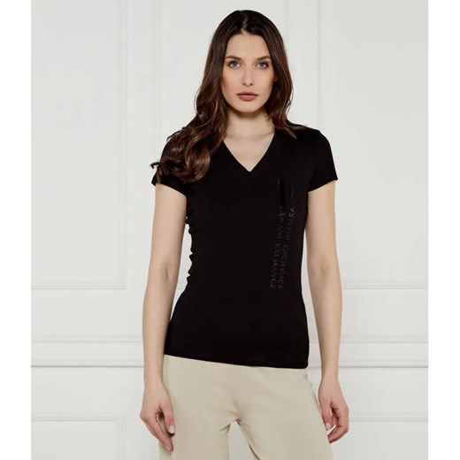 Armani Exchange T-shirt | Slim Fit ze sklepu Gomez Fashion Store w kategorii Bluzki damskie - zdjęcie 184993926