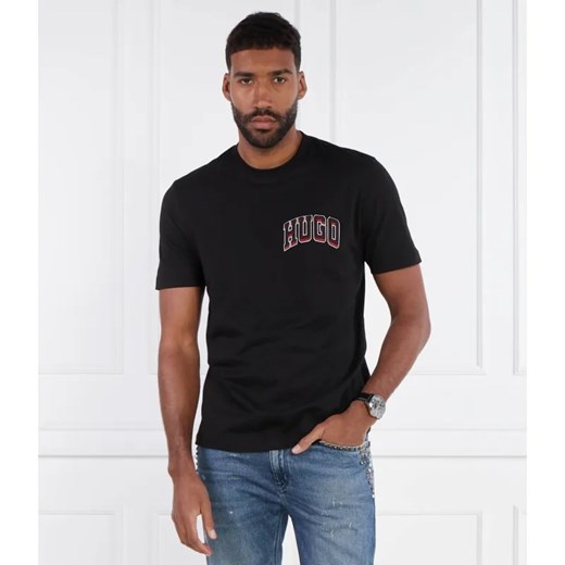 HUGO T-shirt Dasko | Regular Fit ze sklepu Gomez Fashion Store w kategorii T-shirty męskie - zdjęcie 184993997