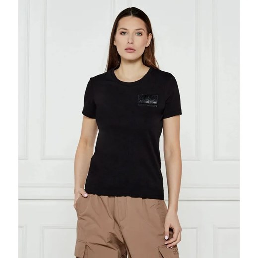 EA7 T-shirt | Regular Fit ze sklepu Gomez Fashion Store w kategorii Bluzki damskie - zdjęcie 184994208