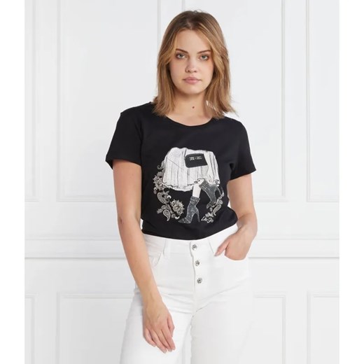 Liu Jo T-shirt | Regular Fit ze sklepu Gomez Fashion Store w kategorii Bluzki damskie - zdjęcie 184994227