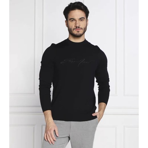 Emporio Armani Wełniany sweter ze sklepu Gomez Fashion Store w kategorii Swetry męskie - zdjęcie 184994269