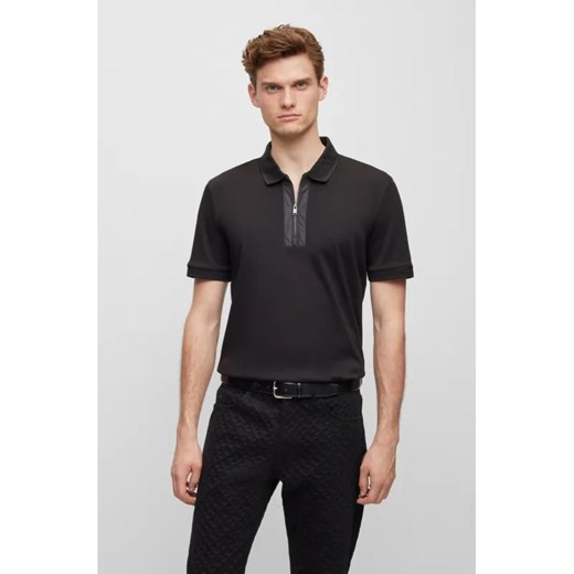 BOSS BLACK Polo Paras 199 | Slim Fit | mercerised ze sklepu Gomez Fashion Store w kategorii T-shirty męskie - zdjęcie 184994469