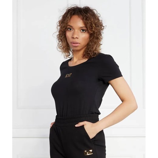 EA7 T-shirt | Regular Fit ze sklepu Gomez Fashion Store w kategorii Bluzki damskie - zdjęcie 184994518