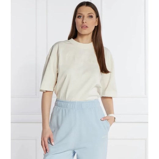 HUGO T-shirt Drisela | Oversize fit ze sklepu Gomez Fashion Store w kategorii Bluzki damskie - zdjęcie 184994769