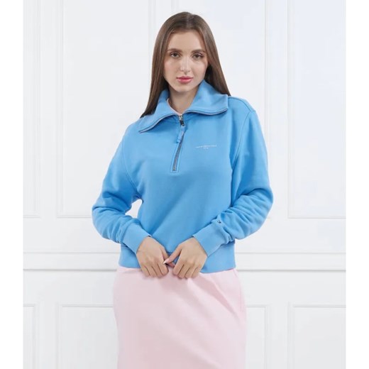 Tommy Hilfiger Bluza 1985 REG MINI CORP LOGO 1/2ZIP | Regular Fit ze sklepu Gomez Fashion Store w kategorii Bluzy damskie - zdjęcie 184994868