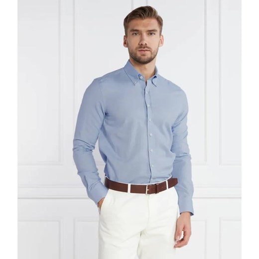 Oscar Jacobson Koszula Short BD Brushed Flannel | Slim Fit ze sklepu Gomez Fashion Store w kategorii Koszule męskie - zdjęcie 184994939