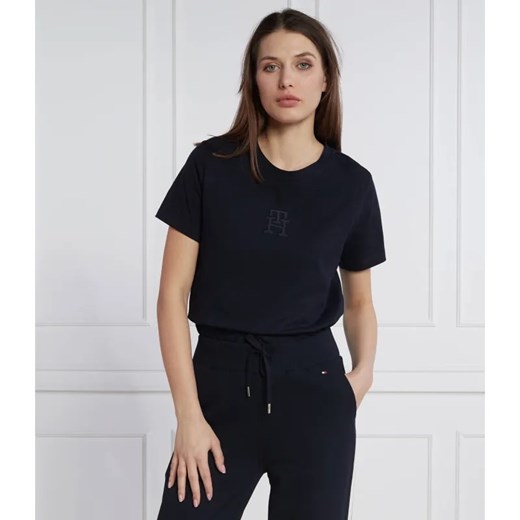 Tommy Hilfiger T-shirt TH APPLIQUE | Regular Fit ze sklepu Gomez Fashion Store w kategorii Bluzki damskie - zdjęcie 184995025