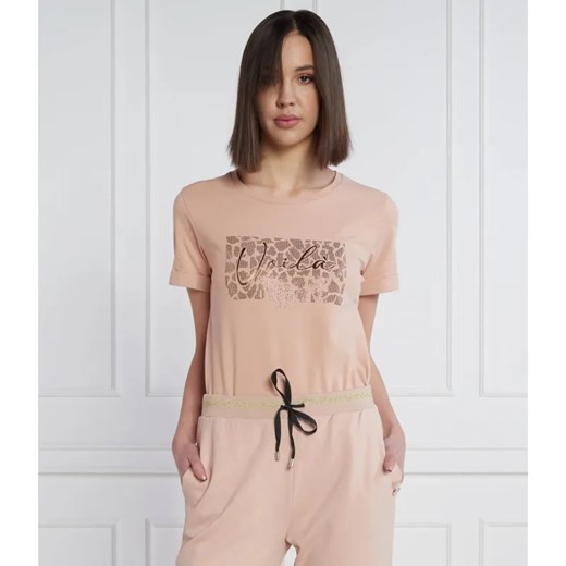 Liu Jo Sport T-shirt | Regular Fit ze sklepu Gomez Fashion Store w kategorii Bluzki damskie - zdjęcie 184995027