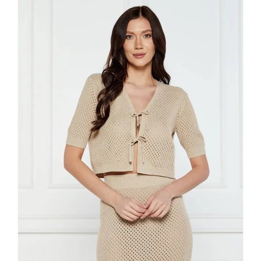 Marella Kardigan CIACK | Loose fit | z dodatkiem lnu ze sklepu Gomez Fashion Store w kategorii Swetry damskie - zdjęcie 184995135