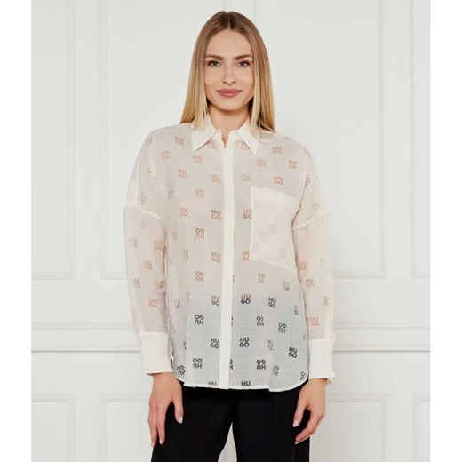 HUGO Koszula Essence | Oversize fit ze sklepu Gomez Fashion Store w kategorii Koszule damskie - zdjęcie 184995139