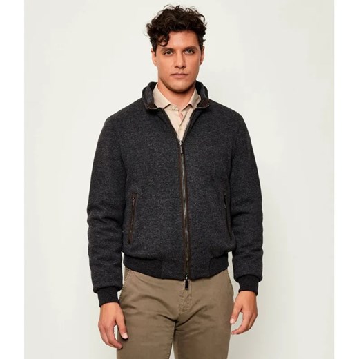 MooRER Puchowa kurtka bomber BELLATI | Regular Fit | z dodatkiem wełny i kaszmiru ze sklepu Gomez Fashion Store w kategorii Kurtki męskie - zdjęcie 184995265