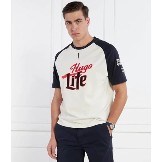 HUGO T-shirt Dilife | Loose fit ze sklepu Gomez Fashion Store w kategorii T-shirty męskie - zdjęcie 184995275