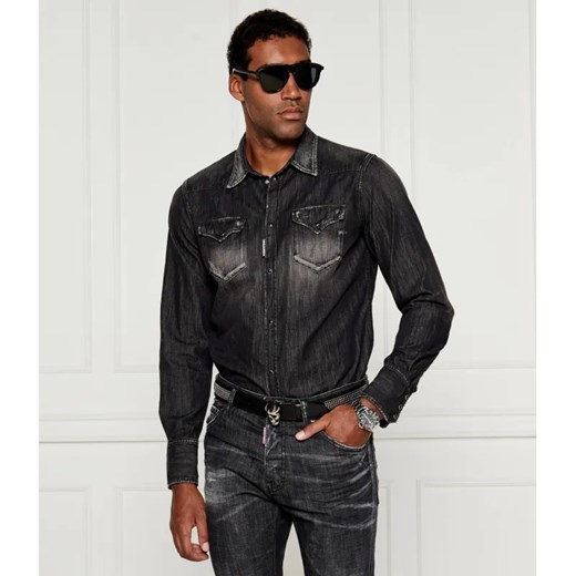 Dsquared2 Jeansowa koszula Classic Western | Regular Fit ze sklepu Gomez Fashion Store w kategorii Koszule męskie - zdjęcie 184995458