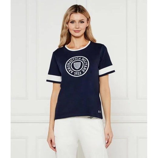 Aeronautica Militare T-shirt | Relaxed fit ze sklepu Gomez Fashion Store w kategorii Bluzki damskie - zdjęcie 184995546