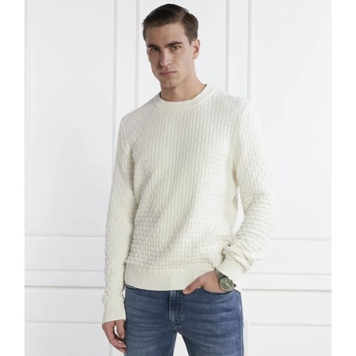 HUGO Sweter Stubon | Comfort fit ze sklepu Gomez Fashion Store w kategorii Swetry męskie - zdjęcie 184995666
