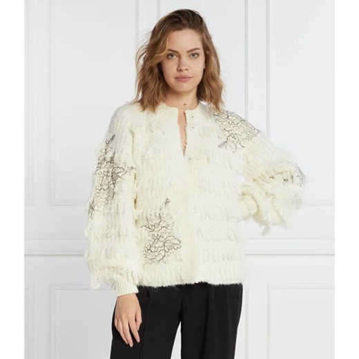 TWINSET Kardigan | Regular Fit | z dodatkiem wełny ze sklepu Gomez Fashion Store w kategorii Swetry damskie - zdjęcie 184995985