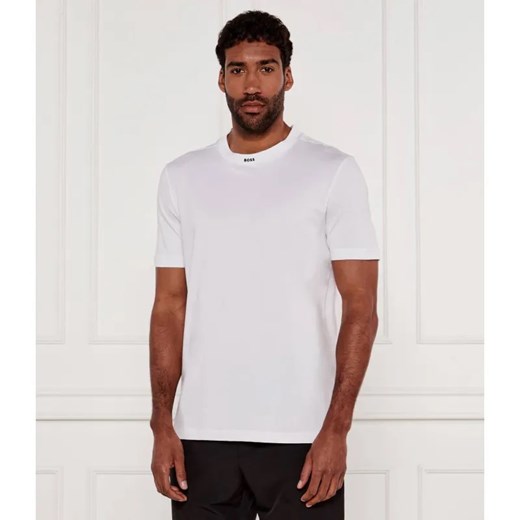 BOSS GREEN T-shirt Rib | Regular Fit ze sklepu Gomez Fashion Store w kategorii T-shirty męskie - zdjęcie 184995997