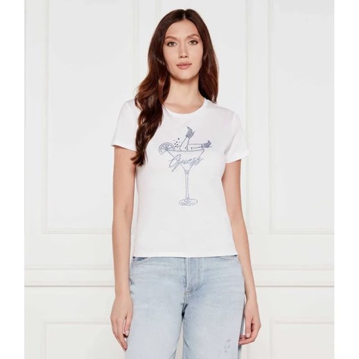 GUESS T-shirt | Regular Fit ze sklepu Gomez Fashion Store w kategorii Bluzki damskie - zdjęcie 184996037