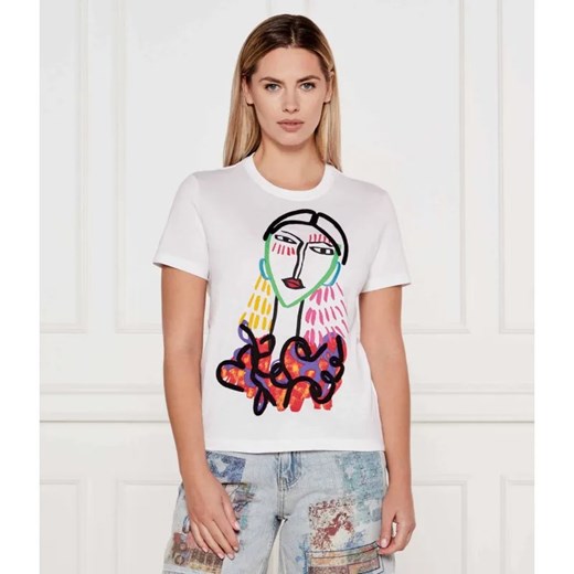 Desigual T-shirt TS_MISURI | Regular Fit ze sklepu Gomez Fashion Store w kategorii Bluzki damskie - zdjęcie 184996079