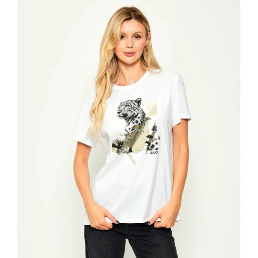 Liu Jo T-shirt | Regular Fit ze sklepu Gomez Fashion Store w kategorii Bluzki damskie - zdjęcie 184996088