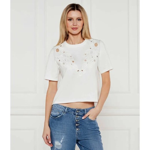 DONDUP - made in Italy T-shirt | Regular Fit ze sklepu Gomez Fashion Store w kategorii Bluzki damskie - zdjęcie 184996157