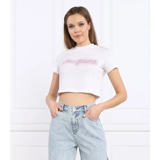 Chiara Ferragni T-shirt | Cropped Fit ze sklepu Gomez Fashion Store w kategorii Bluzki damskie - zdjęcie 184996376