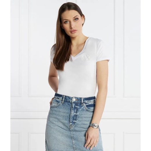 Armani Exchange T-shirt | Regular Fit ze sklepu Gomez Fashion Store w kategorii Bluzki damskie - zdjęcie 184996436