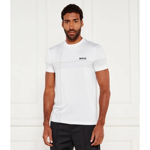BOSS GREEN T-shirt Tee Check TOC | Slim Fit | stretch ze sklepu Gomez Fashion Store w kategorii T-shirty męskie - zdjęcie 184996508