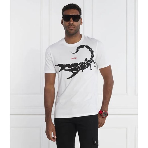 HUGO T-shirt Darpione | Regular Fit ze sklepu Gomez Fashion Store w kategorii T-shirty męskie - zdjęcie 184996528