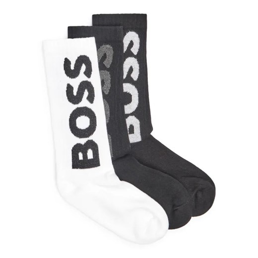 BOSS BLACK Skarpety 3-pack 3P QS Rib Logo CC ze sklepu Gomez Fashion Store w kategorii Skarpetki męskie - zdjęcie 184996637