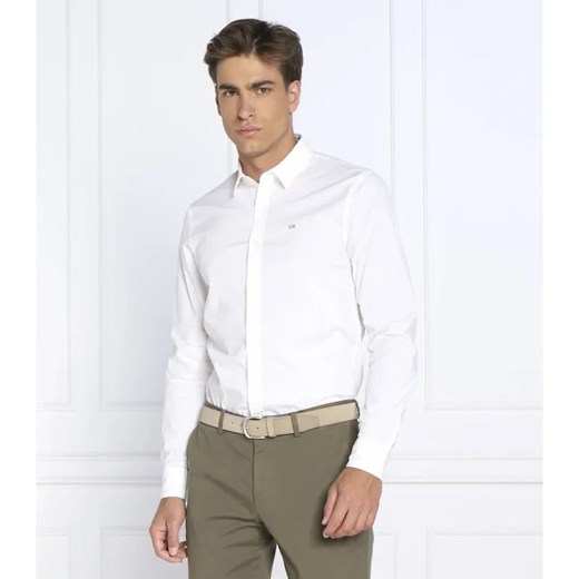 Calvin Klein Koszula POPLIN | Slim Fit ze sklepu Gomez Fashion Store w kategorii Koszule męskie - zdjęcie 184996688