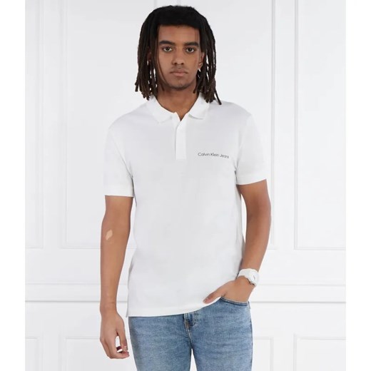 Calvin Klein Jeans Polo INSTITUTIONAL | Regular Fit ze sklepu Gomez Fashion Store w kategorii T-shirty męskie - zdjęcie 184996838