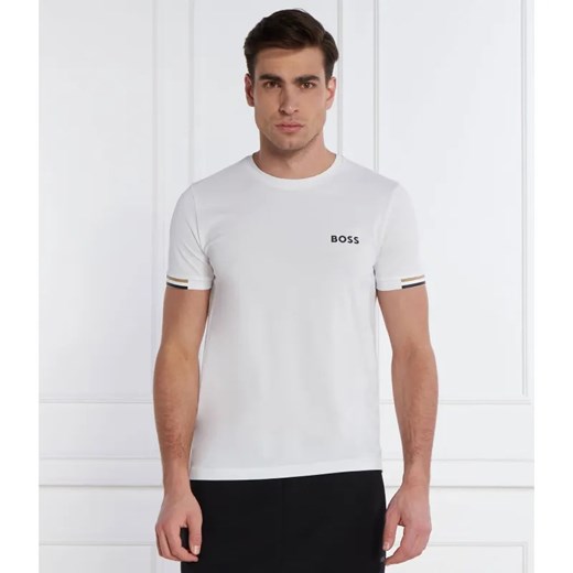 BOSS GREEN T-shirt boss x matteo berrettini | Slim Fit | stretch ze sklepu Gomez Fashion Store w kategorii T-shirty męskie - zdjęcie 184997046