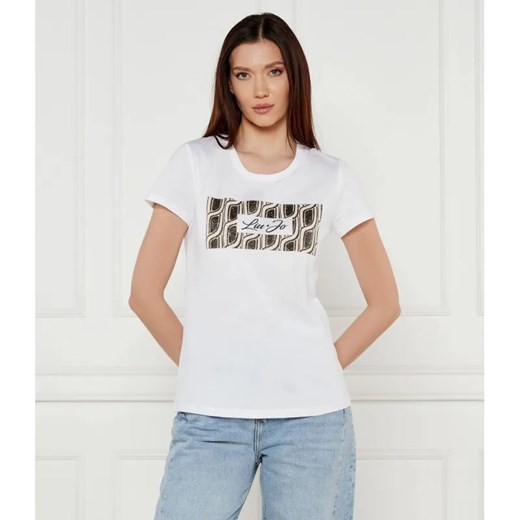 Liu Jo T-shirt | Regular Fit ze sklepu Gomez Fashion Store w kategorii Bluzki damskie - zdjęcie 184997259