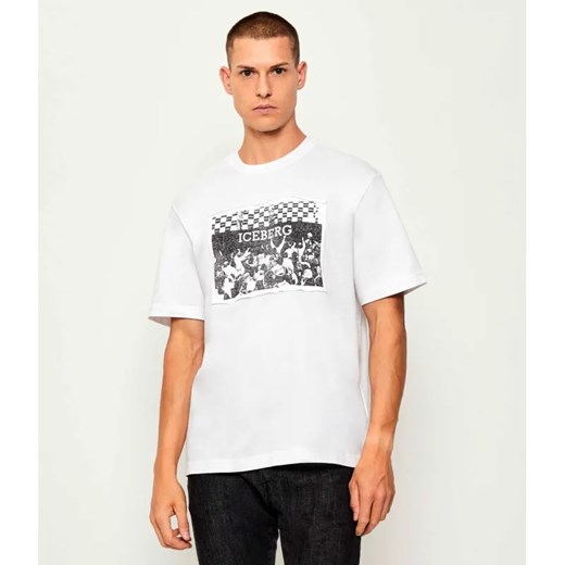 Iceberg T-shirt | Regular Fit ze sklepu Gomez Fashion Store w kategorii T-shirty męskie - zdjęcie 184997447