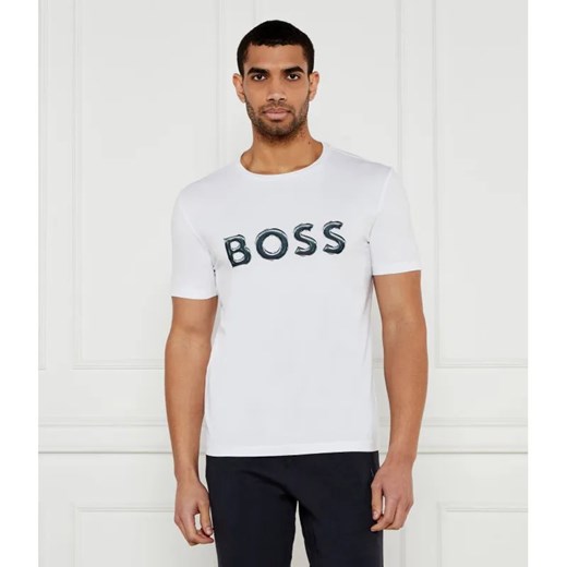 BOSS GREEN T-shirt Tee Logo | Regular Fit | stretch ze sklepu Gomez Fashion Store w kategorii T-shirty męskie - zdjęcie 184997597