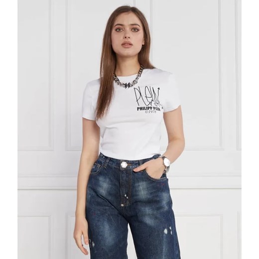 Philipp Plein T-shirt | Regular Fit ze sklepu Gomez Fashion Store w kategorii Bluzki damskie - zdjęcie 184997779