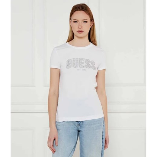 GUESS T-shirt | Slim Fit ze sklepu Gomez Fashion Store w kategorii Bluzki damskie - zdjęcie 184998049