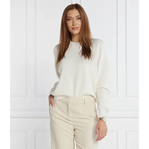 Peserico Wełniany sweter | Regular Fit | z dodatkiem jedwabiu ze sklepu Gomez Fashion Store w kategorii Swetry damskie - zdjęcie 184998058
