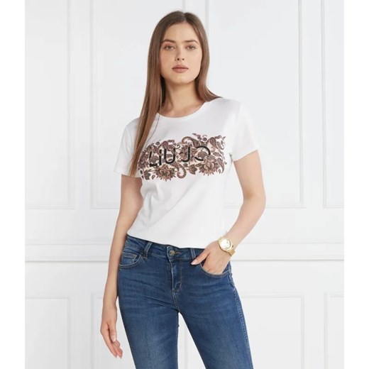 Liu Jo T-shirt | Regular Fit ze sklepu Gomez Fashion Store w kategorii Bluzki damskie - zdjęcie 184998059