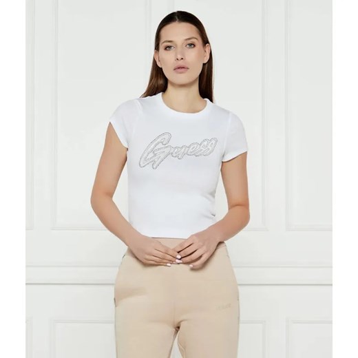 GUESS T-shirt | Cropped Fit ze sklepu Gomez Fashion Store w kategorii Bluzki damskie - zdjęcie 184998155