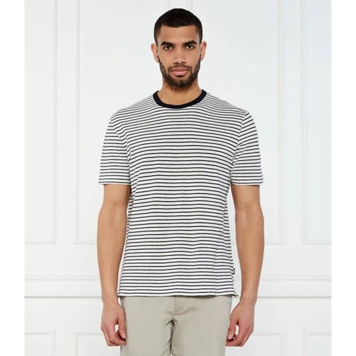 BOSS BLACK T-shirt H-Taut 28 | Regular Fit | z dodatkiem lnu ze sklepu Gomez Fashion Store w kategorii T-shirty męskie - zdjęcie 184998188