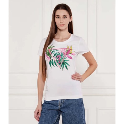 GUESS T-shirt | Slim Fit ze sklepu Gomez Fashion Store w kategorii Bluzki damskie - zdjęcie 184998245