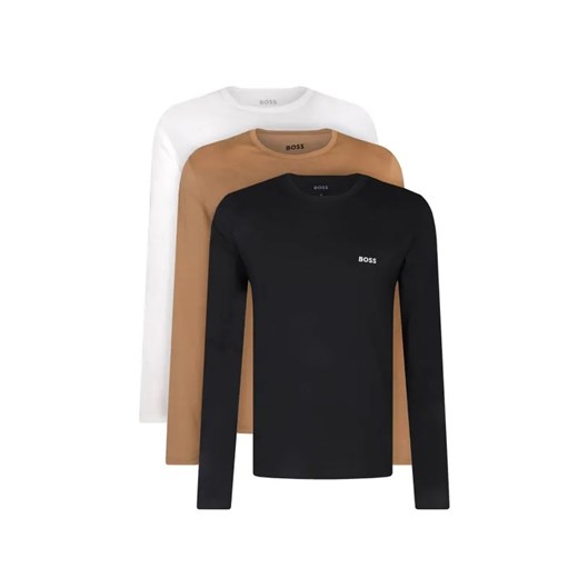 BOSS BLACK Longsleeve 3-pack Classic | Regular Fit ze sklepu Gomez Fashion Store w kategorii T-shirty męskie - zdjęcie 184998276