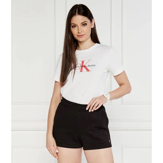 Calvin Klein Jeans T-shirt | Regular Fit ze sklepu Gomez Fashion Store w kategorii Bluzki damskie - zdjęcie 184998286