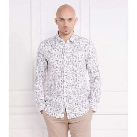 BOSS BLACK Lniana koszula Roger_F | Slim Fit ze sklepu Gomez Fashion Store w kategorii Koszule męskie - zdjęcie 184998385